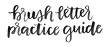 Brush Letter Practice Guide logo